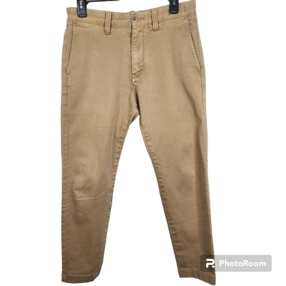 Madewell Mens Cool Max All Season Technology Slim Fit Khaki Chinos Size 28x30